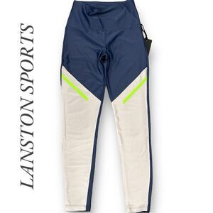 LANSTON Sports Women’s Sports Leggings in the Size XSmall in Blue/Silver